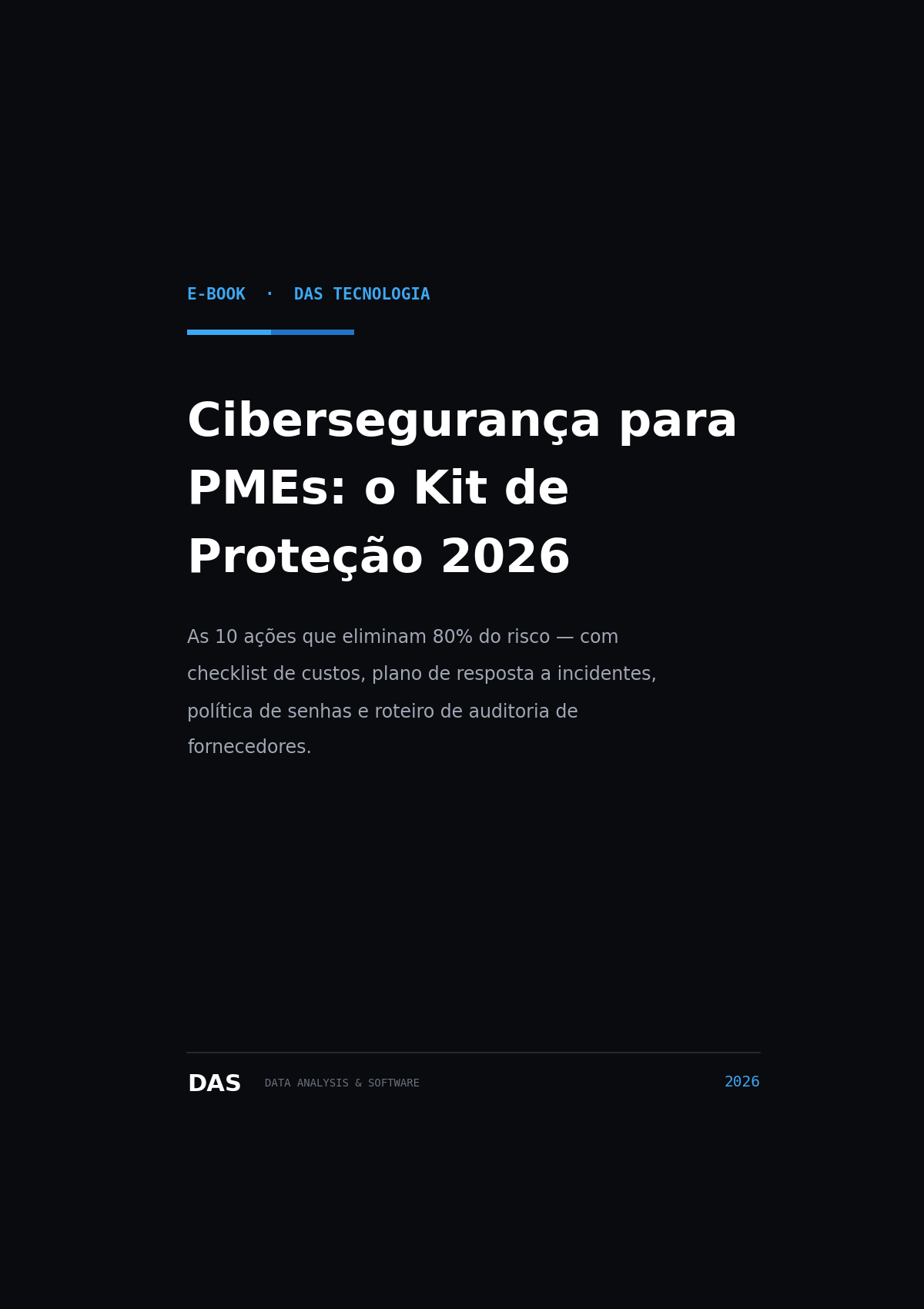 Capa do e-book: Cibersegurança para PMEs: o Kit de Proteção 2026